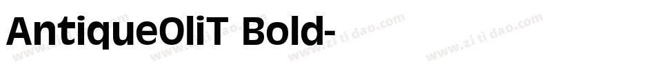 AntiqueOliT Bold字体转换